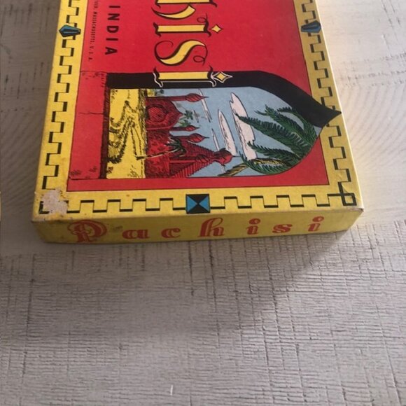 Rare , vintage c. 1950 National Games Pachisi Game of India #3019 - Picture 8 of 10